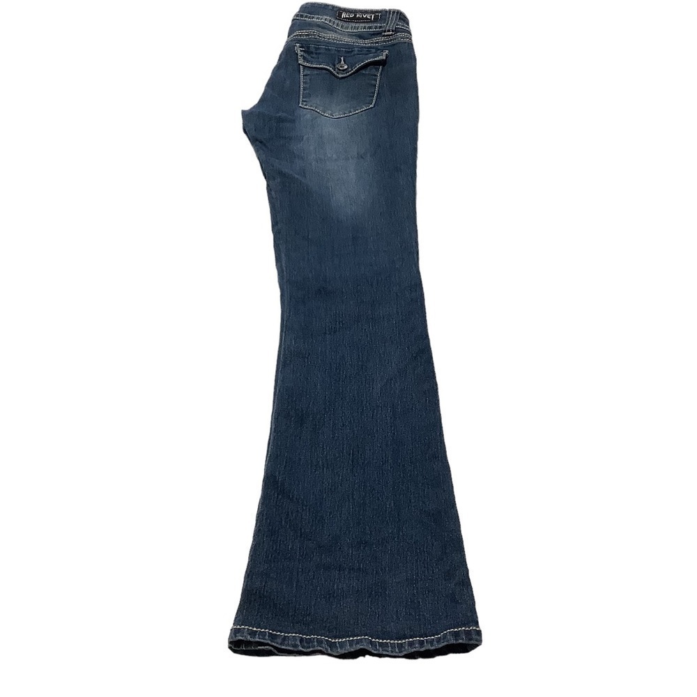 RED RIVET‎ Low Rise Bootcut Jeans - Size 7 - Picture 6 of 9